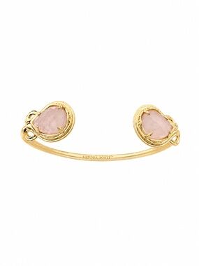Kendra Scott Andy Rose Quartz Adjustable Cuff Bracelet